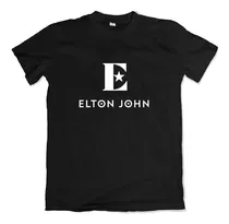 Camiseta Elton John Musica Cantor Pianista Unissex