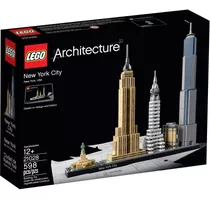 Lego Cidade De Nova York Arquitetura 598 Peças - 21028