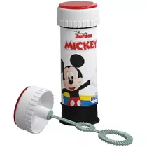 Lança Bolhas Com Jogo Na Tampa Mickey Disney