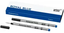 Tinta Set Repuesto Roller Montblanc (m) Royal Blue