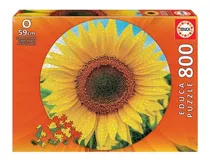 Puzzle Redondo Rompecabeza Educa Girasol Flor 800 Piezas Ax