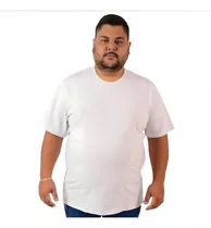 Camiseta Masculina Gola Redonda Algodão Plus Size