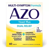 Azo Levadura Plus Infeccion Picazon Ardor Vaginal 60 Tab