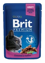 Brit Sobres Snack Pouch Gato Adulto Sabor Pollo Y Pavo 100g