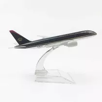 Miniatura Avião Boieng 787 Royal Jordanian Airlines 16cm