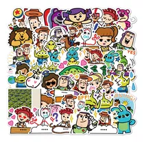 Toy Story Kawai 50 Calcomanias Stickers De Pvc Contra Agua