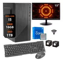 Computador Intel I5 16gb Ssd 1tb 10 Pro Monitor 15 Completo 