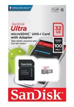 Tarjeta De Memoria Sandisk Uhs-i  32gb 100mb/s Ultra Nueva 