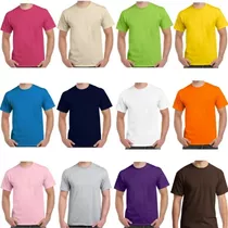 Camiseta Cuello Redondo Unisex, Variedad De Tallas Y Colores