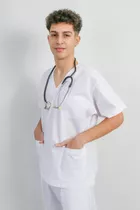 Ambos Medicos/enfermeria Blanco Talles Especiales