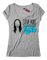 Remera Mujer Steve Oaki Charitable Fund Dance Dj Me7 Dtg