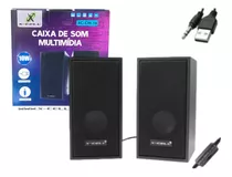 Caixa De Som Multimídia Pc Usb Computador Notebook 10w (rms)