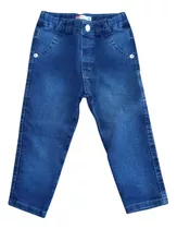 Pantalón Jean Elastizado Bebe - Talle 6 A 24 Meses