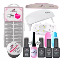 Kit Constructor De Uñas Press On 100% Gel + 2 Esmaltes 