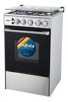 Cocina Enxuta Cenx9504 A Gas/eléctrica 4 Hornallas  Acero Inoxidable 220v Puerta Con Visor