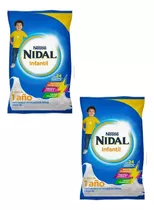 Kit De 2 Alimento Infantil Nestlé Nidal Leche Formula Polvo Sabor Neutro