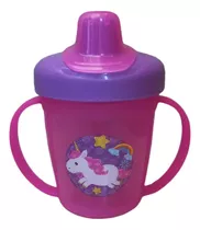 Vaso Antiderrame Con Asas Toma Jugo Niños Unicornio Freebpa