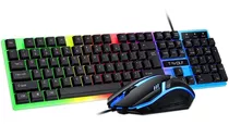 Kit Teclado E Mouse Mecanico Com Fio - T Wolf-230