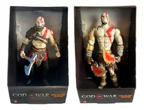 Kit 2 Bonecos Kratos God Of War 3 E Ragnarok Action Figure