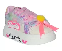 Zapato/zapatilla/tenis Para Bebe/niña Barbie Con Moño.