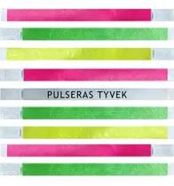 Pulseras Tyvek Numeradas Lisas Promoción Eventos Vip X 100