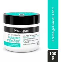 Crema Neutrogena Facial Hidratante Mate 3 En 1 D-pantenol Efecto Pre-maquillaje De 100g