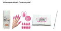 Kit Removedor Uv Gel Esmaltado Permanente Manicure Dedales