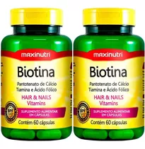 Biotina Firmeza & Crescimento - 2x60 Cápsulas - Maxinutri