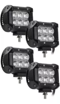 Pack 4 Focos Led Neblineros Barra Led Neblineros 18w