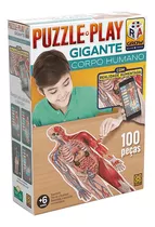 Quebra Cabeça Puzzle Play Gigante Corpo Humano - Grow
