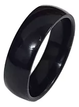 Anillos Hombre Aro Negro  Acero Inoxidable Mujer V1 Mr.bou