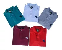 Camisa Gola Polo Masculina Kit C/ 5 Camisetas Cores Variadas