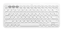 Teclado Bluetooth Logitech K380 Qwerty Inglês Uk Cor Branco