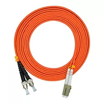 Jeirdus - Cable De Fibra Optica Multimodo (6.6 ft, Lc A St, 