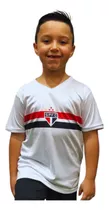 Camisa Infantil Do São Paulo Branca  Jogo Licenciada Sp 0365