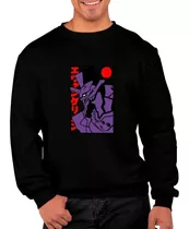 Poleron Cuello Redondo Anime Evangelion 001 Manga Moda Unisex