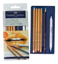 Kit Dibujo Classic Sketch Set Pastel- 6 Piezas Faber Castell