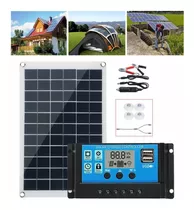 Kit De Panel Solar De 100w + Controlador Solar Cc 2 En 1