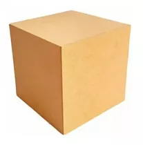 Cubo Liso Mdf Cru 8x8x8 (50 Unidades)