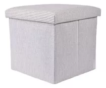 Organizador De Cofre Decorativo Puff, Soporte Para Objetos, Rayas, Begonia