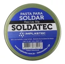 Pasta Para Soldar Não Condutiva Implastec Soldatec 50g