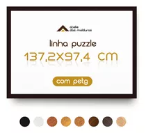 Moldura 137x97,4 Quebra Cabeça Grow 5000 Peças Cm C/ Petg