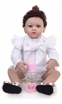 Boneca Bebê Reborn 57cm  Na Promoção Silicone Pronta Entrega