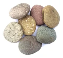 Piedras De Rio Planas Brasileñas De Colores Para Masajes 1 K