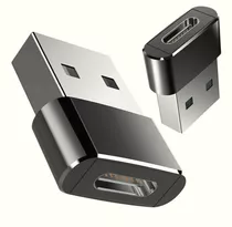 Adaptador Usb-c Hembra A Macho Usb Para iPhone 11 12 Galaxy Color Negro