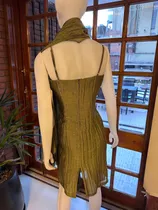 Vestido Verde Con Pashmina A Juego