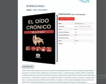 El Oído Crónico, De Dornhoffer. Editorial Amolca, Tapa Dura En Español, 2018