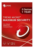 Trend Micro Maximum Security 5 Dispositivos 1 Ano Enviofast 