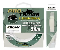 Linha Pesca Mono Pro Tamba Leader Crown 50m 0.47mm Chicote Cor Transparente