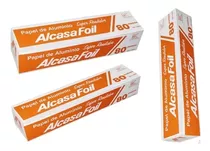 Rollo Papel Aluminio Ind Alcasa Naranja 80 Mts X 30 Cms 